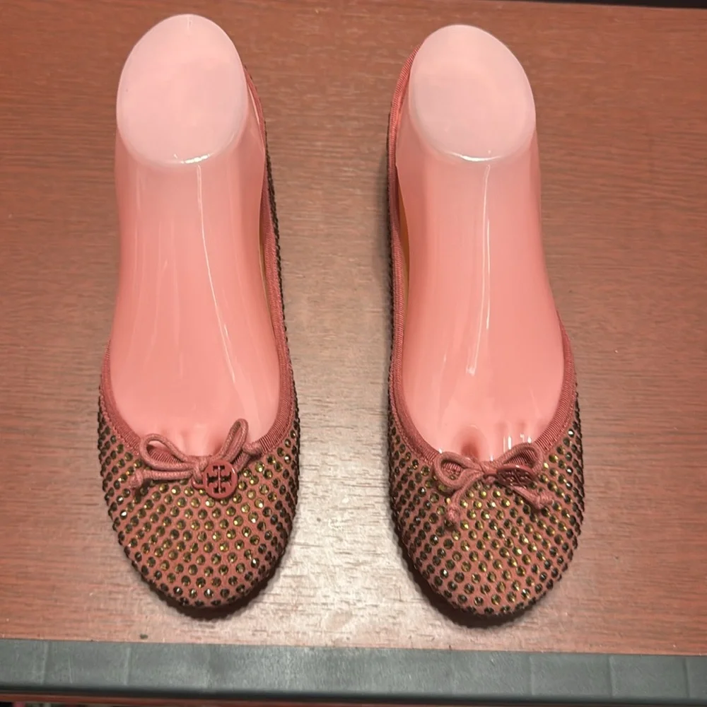 Tory Burch raspberry Chelsea flats - Picture 1 of 6
